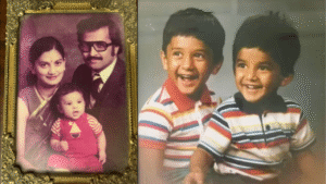 chetan kumar with his parents.